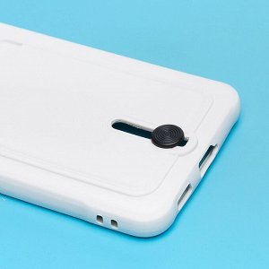 Чехол-накладка - SC304 с картхолдером для &quot;Samsung SM-G990 Galaxy S21FE&quot; (white) (208753)