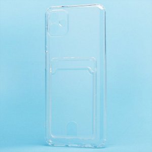 Чехол-накладка - SC276 с картхолдером для "Samsung SM-A045 Galaxy A04" (transparent)