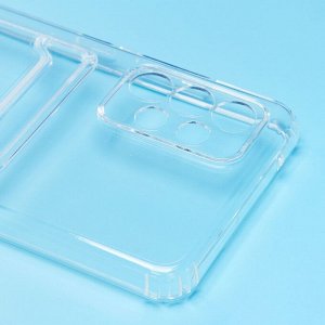 Чехол-накладка - SC276 с картхолдером для "Samsung SM-A525 Galaxy A52" (transparent) (210433)