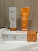 Солнцезащитный гель для лица с гиалуроновой кислотой Deoproce Hyaluronic Cooling Sun Gel SPF50+ PA+++