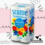 Туалетная бумага Crecia &quot;Scottie FlowerPACK&quot; однослойная (50 м) 12 шт