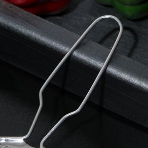 Тёрка для сыра крупная Доляна «Помощник», с ручкой, 21x5.5 см, серебристая