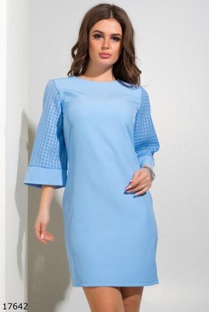 Женское платье 17642 голубой
