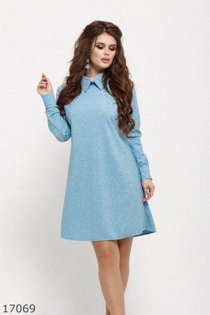 Женское платье 17069 голубой
