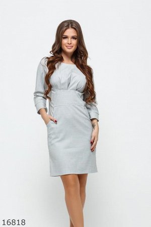 Женское платье 16818 светлый серый