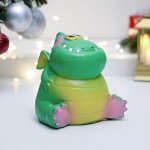 Копилка &quot;Зубастый Дракончик&quot; зеленая, 12см 9680240