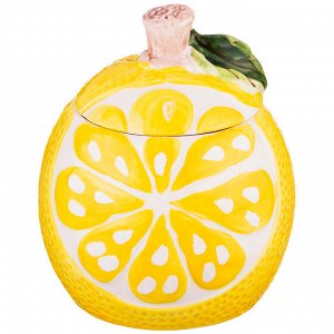 Сахарница "лимон" 350 мл. 9*9*11 см. без упаковки (мал=2шт./кор=24шт.)