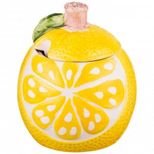 Сахарница "лимон" 350 мл. 9*9*11 см. без упаковки (мал=2шт./кор=24шт.)