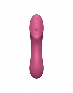 Малиновый вакуум-волновой вибростимулятор Satisfyer Curvy Trinity 3