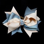 Бант репсовый многослойный на резиночке