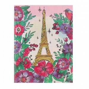 Алмазная мозаика на подрамнике с полным заполнением «Романтичный Париж», 30х40см