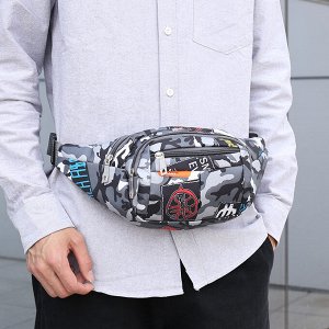 Сумка поясная, для бега, фитнеса, бананка, оксфорд
