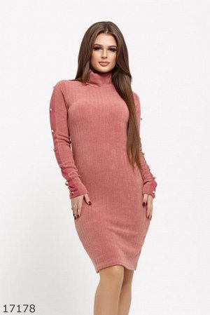 Женское платье 17178 розовый
