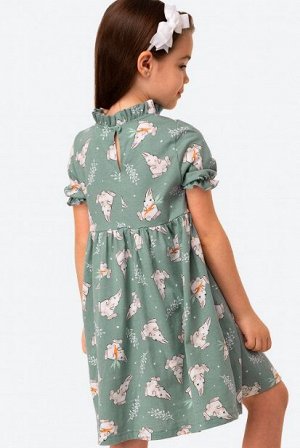 Платье для девочки с зайчиками