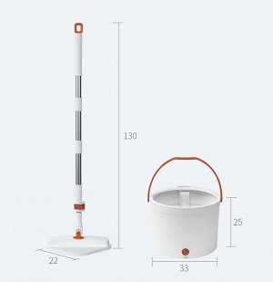 Швабра с отжимом + ведро Xiaomi Quange 360 (QJ030901)