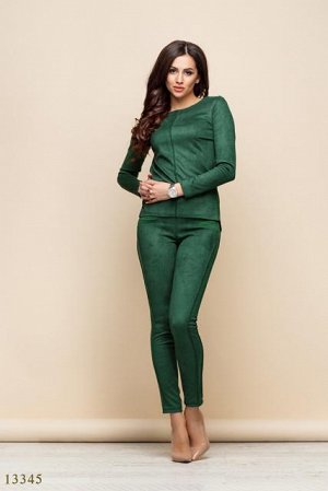 Женский брючный костюм Флорентина зеленый
