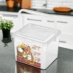 КОНТЕЙНЕР для продуктов ДЛЯ МУКИ С ДЕКОРОМ 5,3 Л