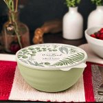 МИСКА для продуктов С КРЫШКОЙ С ДЕКОРОМ WAVE 0,85Л