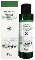 Тонер для проблемной кожи с кислотами AHA,BHA,PHA и экстрактом центеллы 	Ekel  AHA, BHA, PHA Miracle Centella Cica Toner