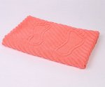 Полотенце махровое для ног &quot;Ножки&quot;. 50*70 Коралл