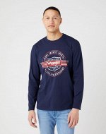 Лонгслив Wrangler AMERICANA TEE NAVY W70QD3114