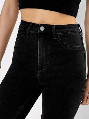 Брюки женские джинсовые jeggins в сером оттенке