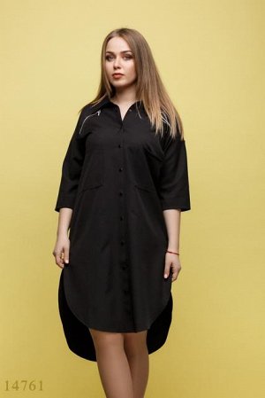 Женское платье большого размера Сеона черный