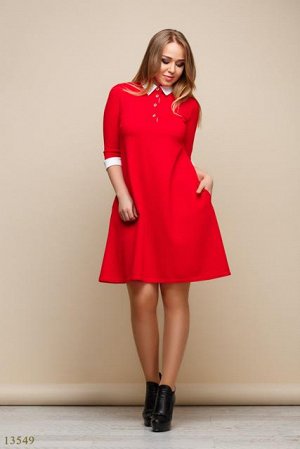 Женское платье большого размера Лилу красный