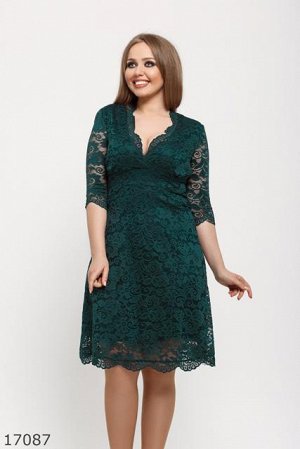 Женское платье 17087 зеленый