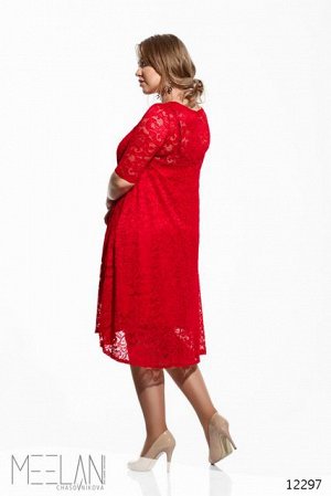 Женское платье большого размера Тэс красный
