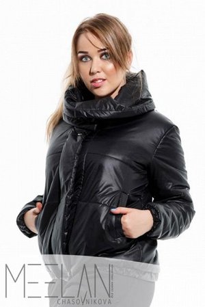 Женская куртка большого размера Медея черный