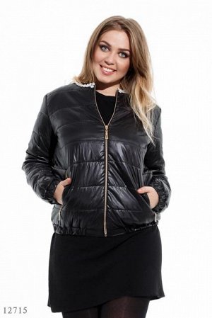 Женская куртка большого размера Ульрика черный