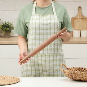 Скалка вращающаяся Magistro, акация, 43?4 см, рабочая часть 23 см