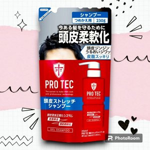 Мужской увлажняющий шампунь-гель "Pro Tec" с легким охлаждающим эффектом МУ 230 гр
