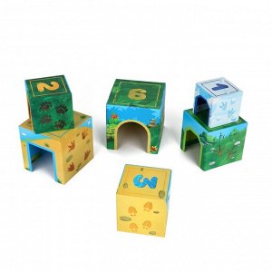 Развивающая игра «Умные кубики. Изучаем животных», 1+
