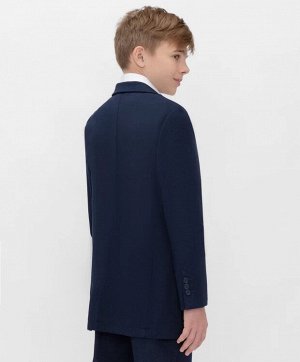 Пиджак однобортный с карманами синий Button Blue Teens line