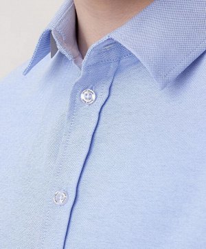 Рубашка на пуговицах голубая Button Blue