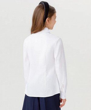 Блузка приталенная белая Button Blue