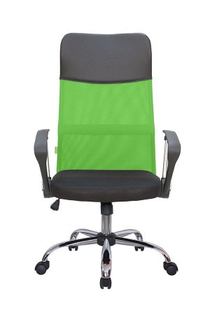 Кресло RCH 8074 Чёрная ткань/Зеленая сетка