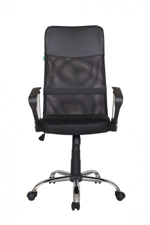 Кресло MESH Plus BLACK (8074Н/B)ткань черная /сетка черная