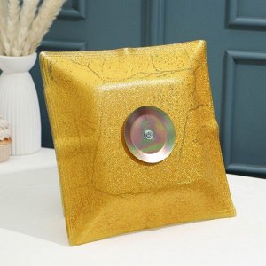 Этажерка «Камень», 2 уровня, цвет бежевый с золотым