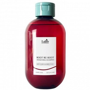 Lador Шампунь для волос с женьшенем и пивными дрожжами Root Re-Boot Awakening Shampoo Red Ginseng & Beer Yeast, 300 мл