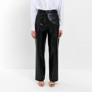 Брюки женские (экокожа) MINAKU: Eco leather цвет черный