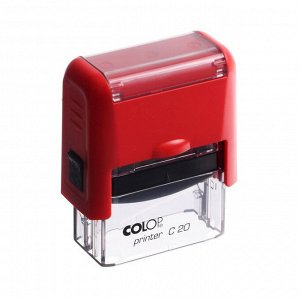 Оснастка для штампа автоматическая COLOP Printer Сompact 20, 38x14 мм, корпус красный