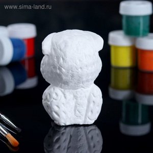 Фигура под роспись ""Сова"" белая, 6х8,5х5см