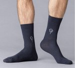 Хлопковые высокие мужские носки с минималистичным рисунком