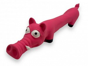 Игрушка Свинка длинная латекс с пищалкой