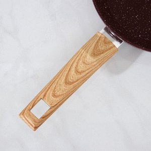 Сковорода Magistro Natural. Brown, d=26 см, кованый алюминий, ручка soft-touch, антипригарное покрытие, индукция, коричневая