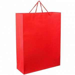 Пакет ламинированный вертикальный, 31 х 40 х 11,5 см, красный, Минни Маус