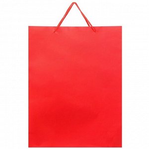 Пакет ламинированный вертикальный, 31 х 40 х 11,5 см, красный, Минни Маус